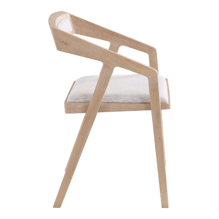 Chloe Arm Chair White Oak - Pale Shadow