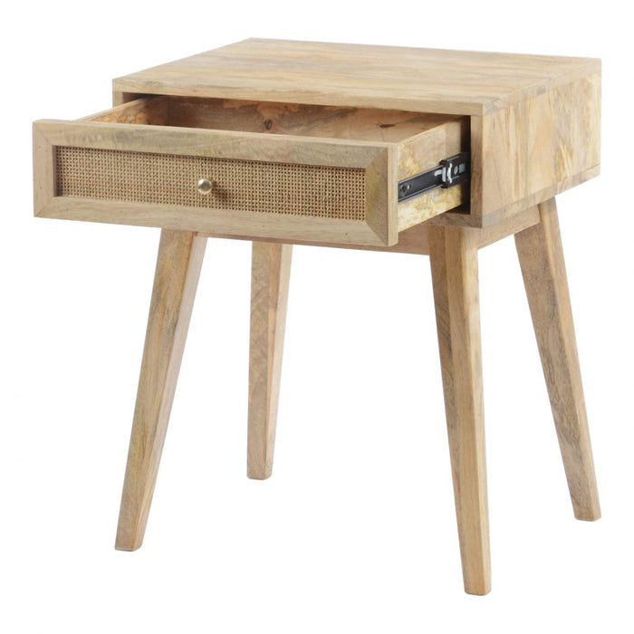La Rue Natural Side Table/Night Stand
