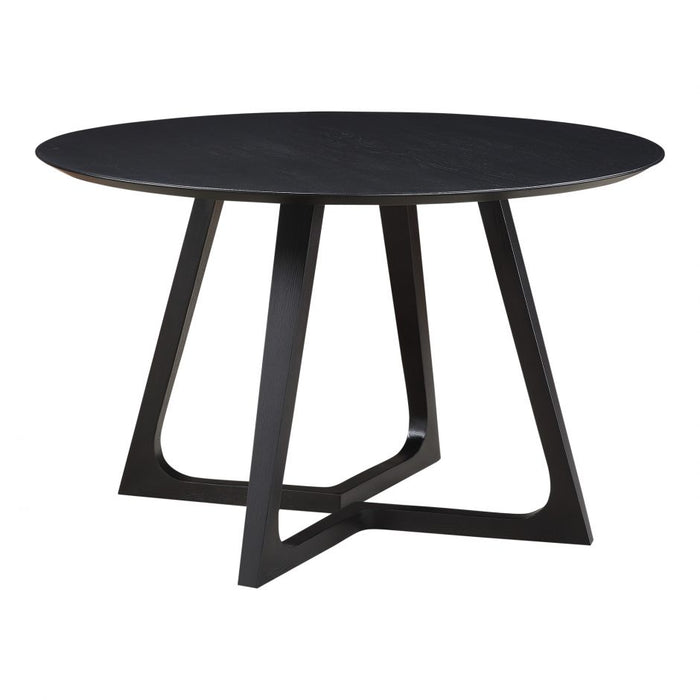 Phoebe Round Dining Table in Black Ash