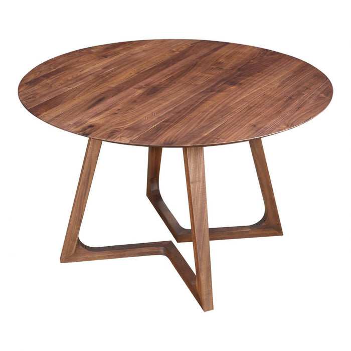 Phoebe Round Dining Table in Walnut