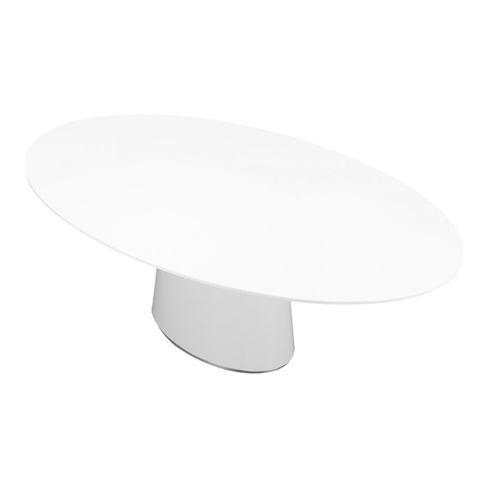 Olivia Oval Dining Table in White