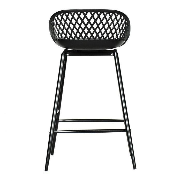 Niels Outdoor Counter Stool Black x 2